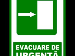 Placuta pentru evacuare de urgenta la dreapta