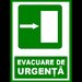 Placuta  pentru evacuare de urgenta la dreapta